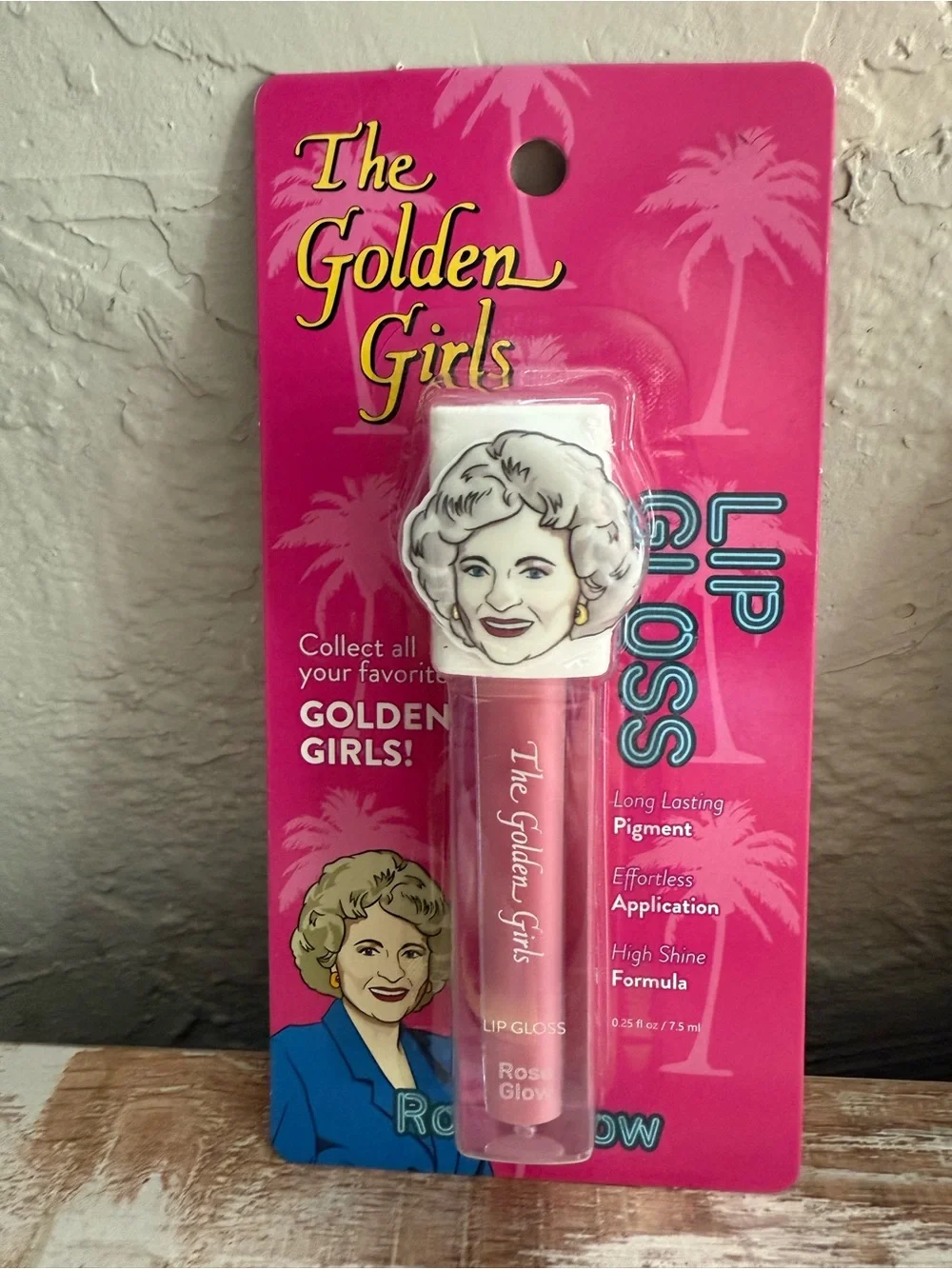 Golden girls tv show Lip Gloss Set - Pink, Yellow, Purple, Teal